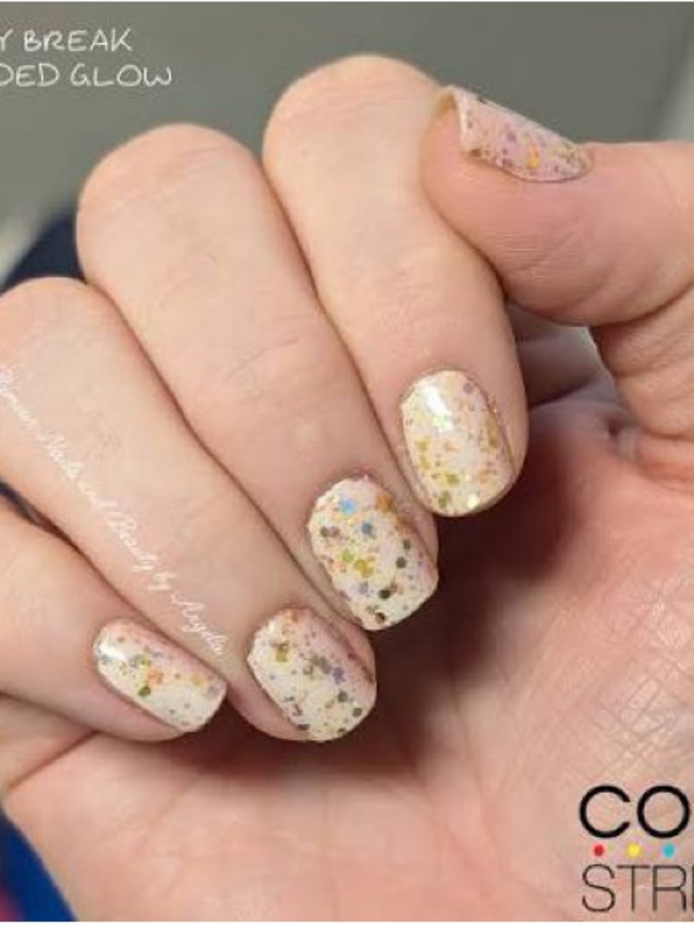 🔮 $5 add on. Color Street Confetti Speckle Nail Polish Strips - Gilded Glow